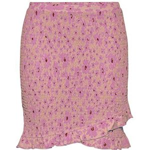 PIECES PCTAYLIN HW rok, Tropical Peach/Aop: roze bloem, L