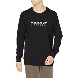 Mammut Heren Core Logo Crew Neck Pullover, zwart, S