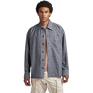 G-STAR RAW Heren Unisex Boxy Fit Overhemden, meerdere kleuren (Salute/Milk D23007-d123-d851), S