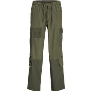 Jack & Jones JPSTKARL JJALFIE Ripstop Cargo Trend LN, Dusty Olive, L