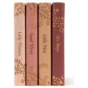 Juniper Books Kleine Vrouwen Boekenset | Vierdelige Hardcover Boek Set Met Op Maat Ontworpen Stofjassen | Auteur Louisa May Alcott