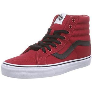 Vans Sk8-hi Reissue Hi-Top Sneakers voor kinderen, Rode Canvas Chili Peper Zwart, 34.5 EU