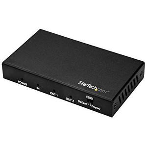 StarTech.com HDMI-splitter - 2-poorts - 4K 60Hz - HDMI-splitter 1 in 2 uit - 2-weg HDMI-splitter - HDMI-poortsplitter (ST122HD202)