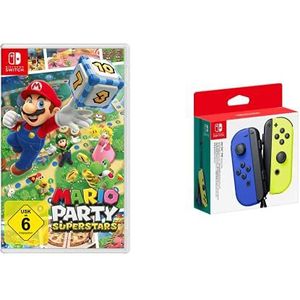 Nintendo Switch - Joy-Con Controller - Blauw/Geel & Nintendo Mario Party Superstars Standard Multilingue Nintendo Switch
