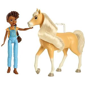 Spirit Pru with Chica Linda Joint pop met speelgoedpaard met paardenhaar en gewrichtkop (Mattel GXF22)