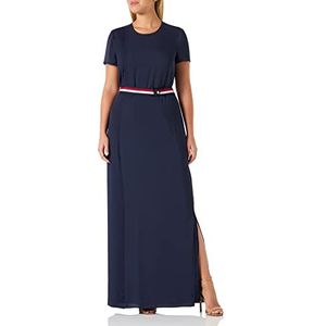 Tommy Hilfiger dames Nalise Pleated Maxi Dress Ss Jurk