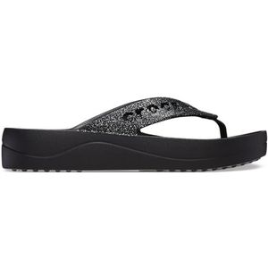 Crocs - Baya - Plateau Teenslippers - Zwart - Synthetisch