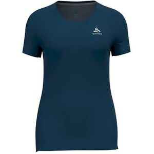 Odlo Dames F-Dry T-shirt met korte mouwen, Blue Wing Teal