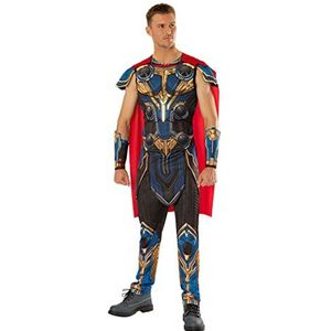 Rubies Officiële Marvel Thor Love & Thunder Movie, Thor Deluxe Heren kostuum, Volwassen Fancy Dress - XL