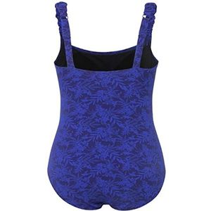 Ulla Popken Badpak voor dames, paarsblauw, 56