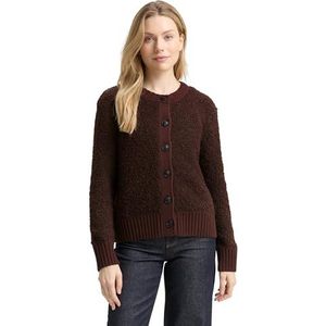 TOM TAILOR - Gebreid Vest - Donkerbruin