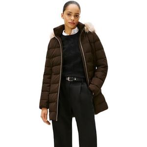 TOMMY HILFIGER - Wintermantel - Chocoladebruin - Gewatteerde Jas