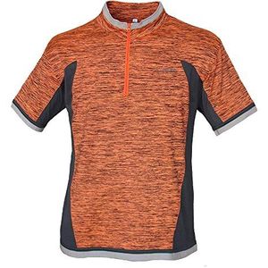 Benisport 473/10 technische T-shirt, wandelen, M/C, unisex, volwassenen, oranje/donkergrijs, 3XL