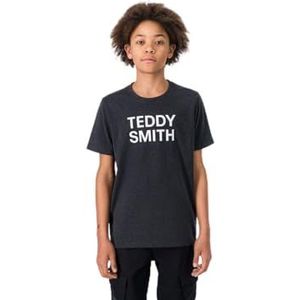 Teddy Smith, Ticlass 3 MC Jr T-shirt voor jongens, Zwart/wit, 10 Jaar