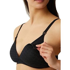 Naturana Padded Nursing Bra Gewatteerde beha voor dames, zwart., 70F