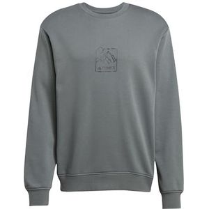 adidas Uniseks-Volwassen Terrex Graphic Crew, legend ivy, M