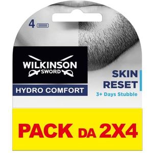 Wilkinson Sword Hydro Comfort Skin Reset Blister met 8 navulmessen met geïntegreerde kam (compatibel met Hydro-scheerapparaten), messen ideaal voor baard van 3-7 dagen