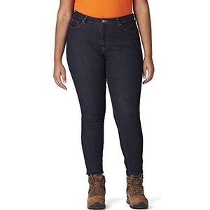 Dickies Dames Perfecte Vorm Denim Jean - Skinny Stretch Plus Size, Gespoeld Indigo Blauw, 48 NL