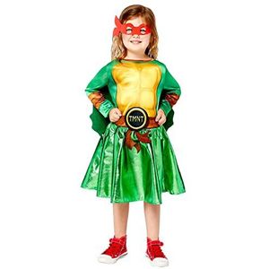 Amscan - Kinderkostuum voor tieners, moeders, ninja turtles, jurk, gevoerde pantser, 4 oogmaskers, superhelden, TMNT, schildpad, themafeest, carnaval