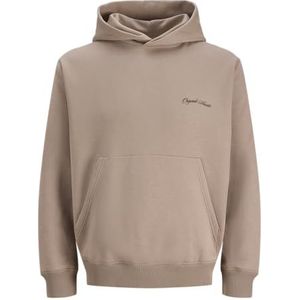 JACK & JONES Jorgrand Midtown Sweat Hood voor heren, mocha meringue, L