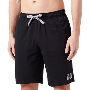 Emporio Armani Piping Logoband Loungewear Bermuda Shorts Zwart, Zwart, L