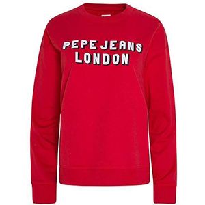 Pepe Jeans Dames Belair Pl580852 Sweatshirt, Rood (Flame 265), L