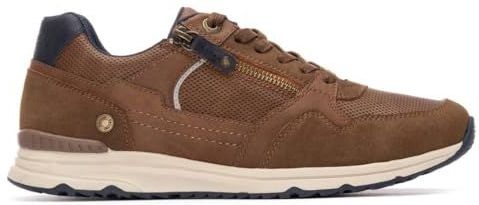 Refresh - 17290001-MARRON - Trainers - Bruin - Plat - Veters en Ritssluiting