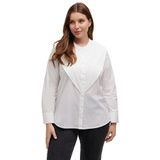 Ulla Popken - Damesblouse - Gebroken Wit - Biologisch Katoen - Normaal