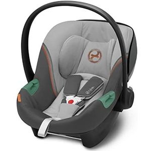 CYBEX Gold baby-autozitje Aton S2 i-Size, Vanaf de geboorte tot ca. 24 maanden, Max. 13 kg, Incl. Pasgeboren baby-inzet, Geschikt voor SensorSafe, Lava Grey