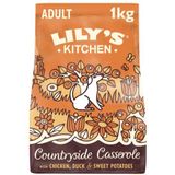 Lily's Kitchen Natuurlijk Volledig Graanvrij Volwassen Droog Hondenvoer Countryside Casserole Kip & Eend 4 x 1kg