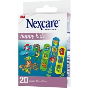 Nexcare N0920NLW Soft Kids Design pleister 19 X 72 mm, 20 stuks