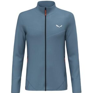 Salewa - Puez Waffle Hyb Pl - Fleece - Groen - Sneldrogend, Gerecycled Polyester