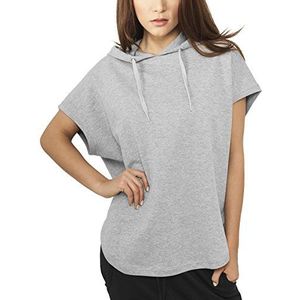 Urban Classics Dames sweatshirt dames mouwloos Terry Hoody, grijs, L