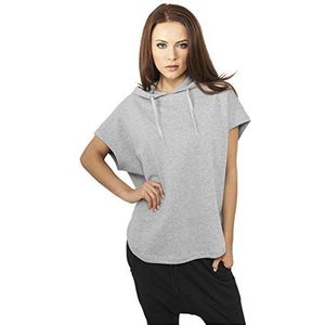 Urban Classics Dames Sweatshirt Ladies Mouwloze Terry Hoody, grijs, L