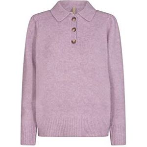 SOYACONCEPT Dames SC-Lamar 18 Collar Gebreide Trui, Violet Mist Melange, L, Violette nevelmix