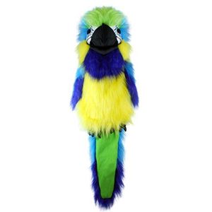 The Puppet Company - Grote Vogels - Blauwe & Gouden Macaw Handpop