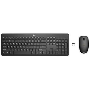 HP 235 Wireless Mouse and Keyboard Combo toetsenbord Inclusief muis Kantoor RF Draadloos Zwart