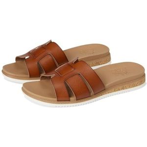 Skechers Women's Desert KISS Low-Peak Look Sandal, Chestnut, 5