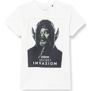 Marvel MESECINTS014 T-shirt voor heren, Secret Invasion, wit, maat XS, Wit, XS