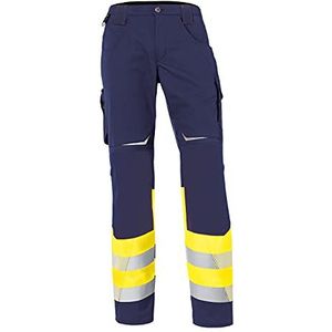 KÜBLER Workwear Kübler Reflectiq, werkbroek, klasse 1, kleur waarschuwingsgeel/donkerblauw