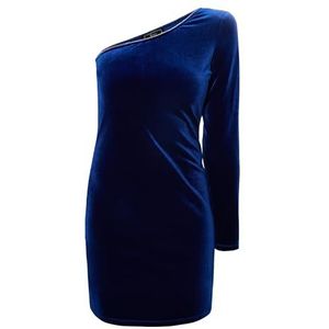 nolie One Shoulder mini-jurk voor dames, blauw, L