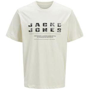 Jack & Jones Jcorecharge Front Branding Tee Crew Neck, Sweet Corn, XL
