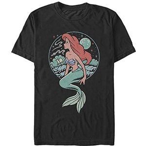 Disney The Little Mermaid-Moonrise Shipwreck T-shirt met korte mouwen, Zwart, L