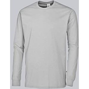 BP shirt met lange mouwen 1620 171 voor hem en haar werkshirt van duurzaam gemengd weefsel verschillende uitvoeringen Maat: XL, lichtgrijs