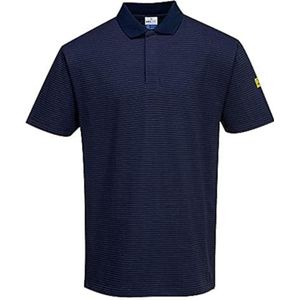 Poloshirt - Ziekenhuisblauw - Katoen - Antistatisch ESD