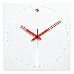 Trabo horloges Design Cut, wit, 30x30x4,2 cm