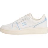 Tommy Jeans - Witte Heritage - Basketbalschoenen - Dames - Leer