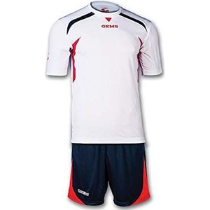 Gems Chicago voetbalset voor heren, wit/rood, S