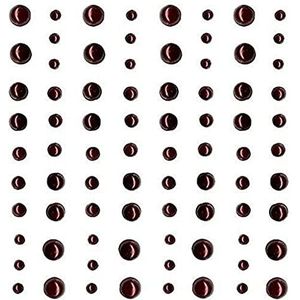 Artemio Set van 80 lijm, kunststof kralen, rood, 10 x 0,3 x 12,5 cm