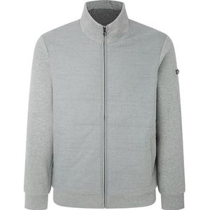 Hackett London Heren Marl WVN Quilt Fz Jas, Grijs (Marl Grey), XL